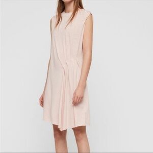 All Saints Duma Pleated Shift Dress Size XS